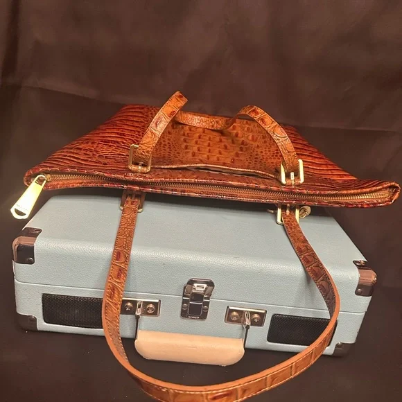 Brahmin Asher Tote & Card Wallet in Pecan Melbourne - Picture 8 of 15